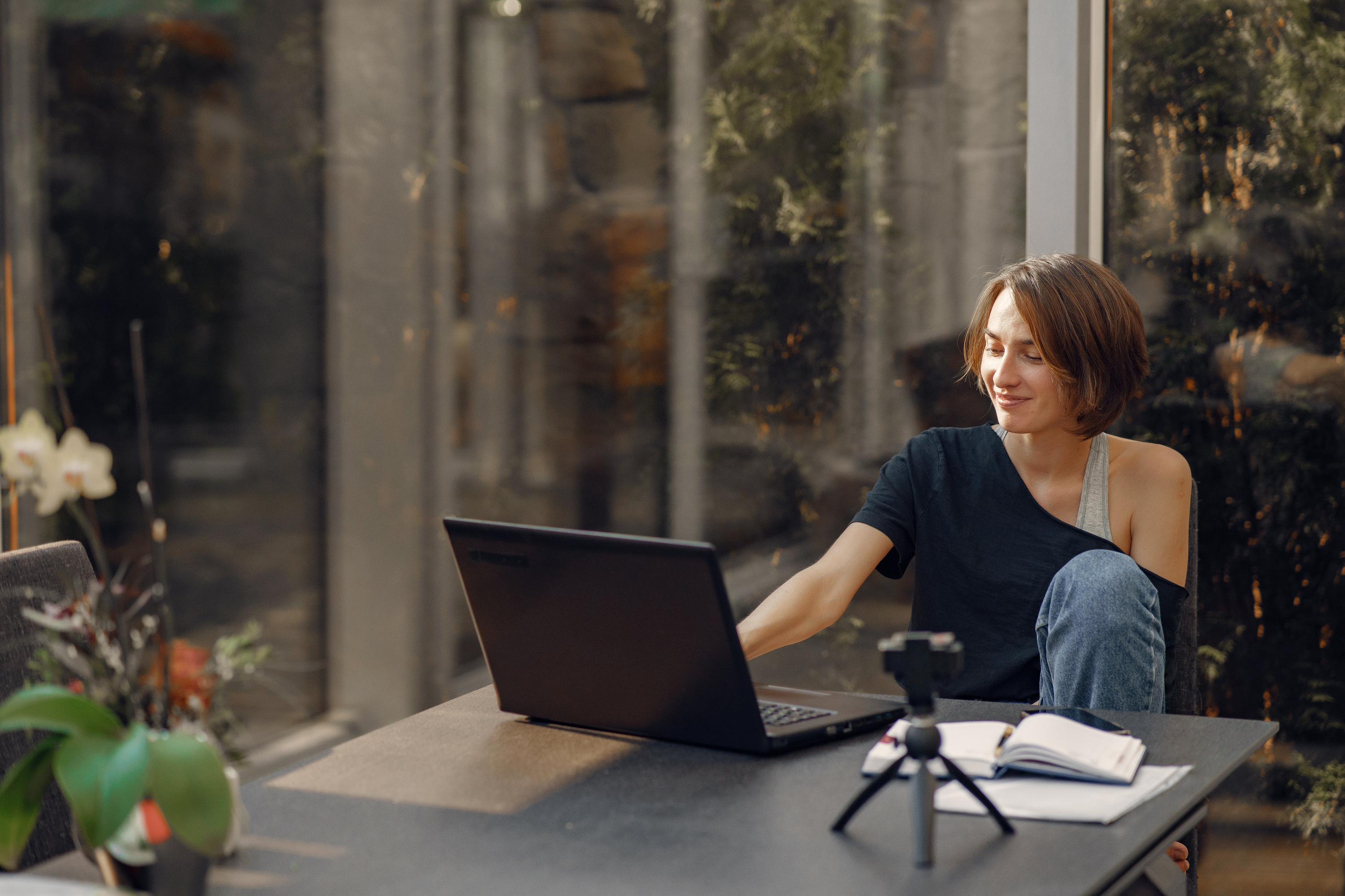 Woman Working From Home